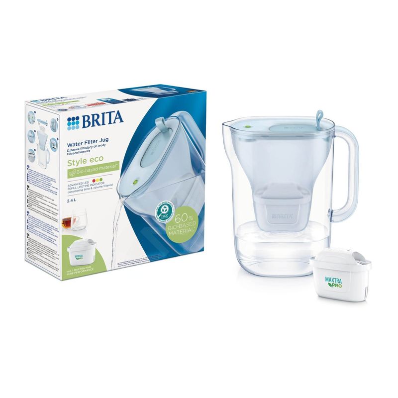 Casa si Gradina - Bucatarie si vesela - Ustensile bucatarie - Cani filtrante si accesorii - Cana filtranta BRITA Style Eco 2,4 L Maxtra PRO (Powder Blue) - Infinity.ro