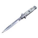 Sport si Outdoor - Camping - Cutite, bricege si accesorii - Accesorii cutite si bricege - Pachet doua bricege de vanatoare  Italian Spirit, otel inoxidabil, 22.5 cm, argintiu, husa inclusa - Infinity.ro