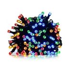 Casa si Gradina - Corpuri si surse de iluminat - Iluminat exterior - Instalatii luminoase exterior - Instalatie Luminoasa Solara, IP44, de 30/50/100m Lungime, cu 150/250/500 LED-uri, Lumina Multicolora - 50m-250LED - Infinity.ro