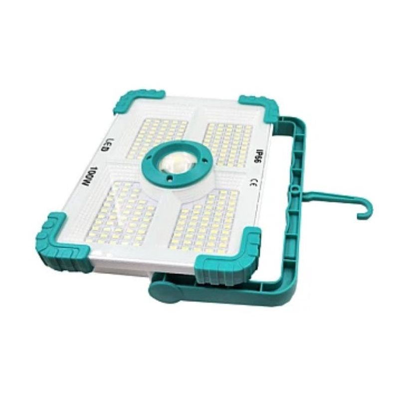 Casa si Gradina - Corpuri si surse de iluminat - Iluminat comercial si industrial - Proiectoare si lampi de lucru - Proiector solar COBA CB F188 putere 100W si 188 LED, Alb cu albastru - Infinity.ro