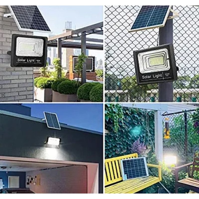 Casa si Gradina - Corpuri si surse de iluminat - Iluminat comercial si industrial - Proiectoare si lampi de lucru - Kit proiector solar 60W cu telecomanda HA - Infinity.ro