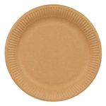 Casa si Gradina - Decoratiuni - Decoratiuni petrecere - Vesela pentru petrecere - Set farfurii carton kraft, 23cm, 10 bucati, compostabile - Infinity.ro