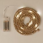 Casa si Gradina - Decoratiuni - Decoratiuni de sezon - Sir luminos decorativ led, 50 becuri, 5m, lumina alb calda, baterii necesare, pentru interior - Infinity.ro