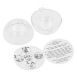 Casa si Gradina - Decoratiuni - Decoratiuni de sezon - Glob ornamental craciun, transparent, diametru 8cm, plastic, suport poza - Infinity.ro