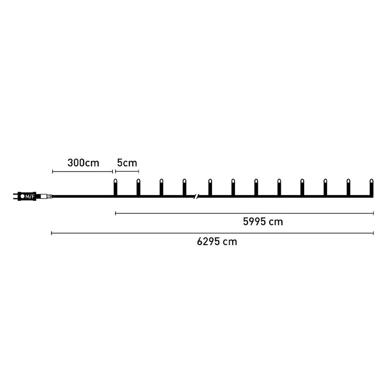 Casa si Gradina - Decoratiuni - Decoratiuni de sezon - Instalatie lumini led, 1200 becuri, 63m, programe multiple, multicolor - Infinity.ro