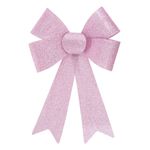 Casa si Gradina - Decoratiuni - Decoratiuni de sezon - Funda decorativa craciun, roz, 22 x 33cm, pvc, glitter - Infinity.ro