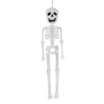 Casa si Gradina - Decoratiuni - Decoratiuni de sezon - Decoratiune suspendabila halloween, schelet, fetru, alb, 20x 80cm - Infinity.ro