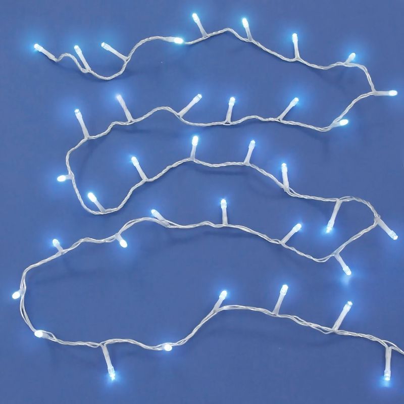 Casa si Gradina - Decoratiuni - Decoratiuni de sezon - Instalatie lumini craciun, 300 led, alb rece, cablu transparent, lungime 15m - Infinity.ro