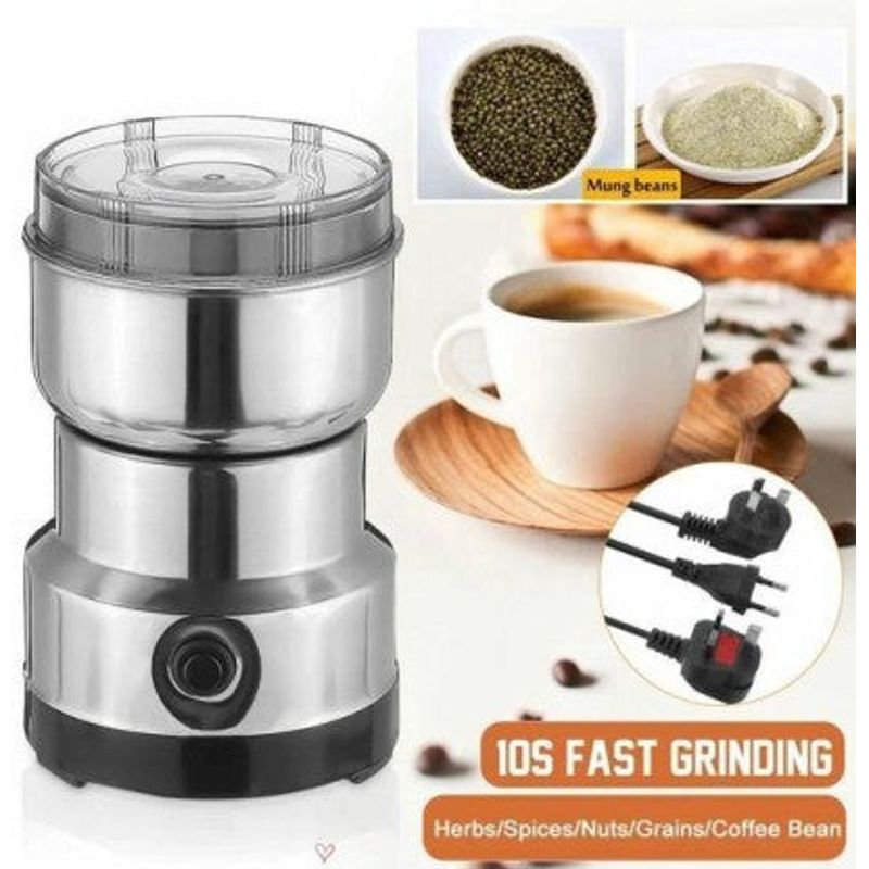 Casa si Gradina - Bucatarie si vesela - Ustensile bucatarie - Rasnite si dozatoare condimente - Rasnita electrica pentru cafea si alte alimente cu putere de 200W, capacitate 50g, argintiu - Infinity.ro