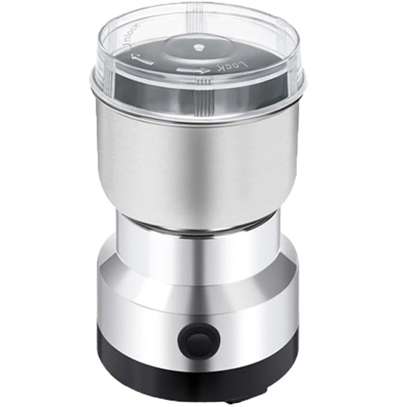 Casa si Gradina - Bucatarie si vesela - Ustensile bucatarie - Rasnite si dozatoare condimente - Rasnita electrica pentru cafea si alte alimente cu putere de 200W, capacitate 50g, argintiu - Infinity.ro