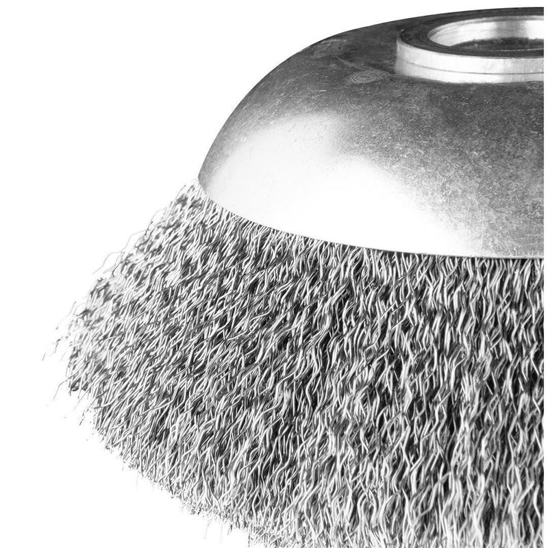 Casa si Gradina - Constructii - Scule electrice si accesorii - Accesorii polizare si slefuire - Perie sarma, circulara, pentru motocoasa/trimmer, otel, 150x25.4 mm, Graphite - Infinity.ro