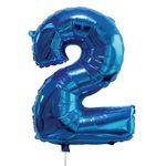 Casa si Gradina - Decoratiuni - Decoratiuni petrecere - Baloane - Balon petrecere folie, metalizat, albastru, nr. 2, 60 cm - Infinity.ro