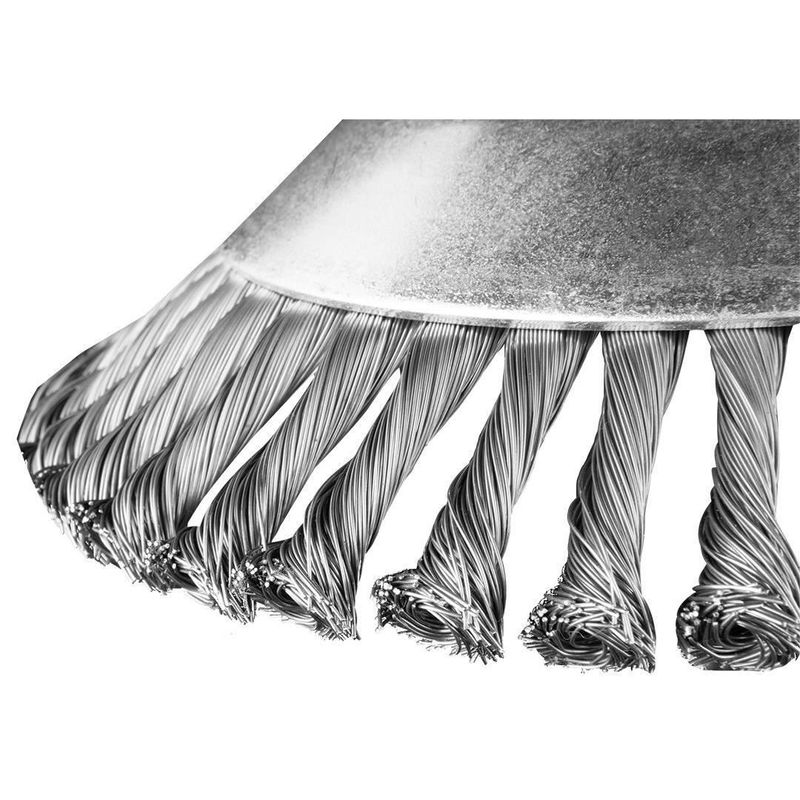 Casa si Gradina - Constructii - Scule electrice si accesorii - Accesorii polizare si slefuire - Perie sarma, tip cupa, cu toroane, pentru motocoasa/trimmer, otel, 200x25.4 mm, Graphite - Infinity.ro