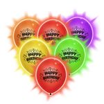 Casa si Gradina - Decoratiuni - Decoratiuni petrecere - Baloane - Baloane led giochi preziosi illooms, set 5 bucati, multicolor, diametru 38 cm, happy birthday - Infinity.ro
