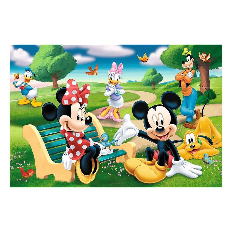 Jucarii, Copii si Bebe - Jucarii si jocuri - Jocuri si puzzle - Puzzle - Puzzle copii, trefl, mickey & minnie prieteni, 24 piese, multicolor - Infinity.ro