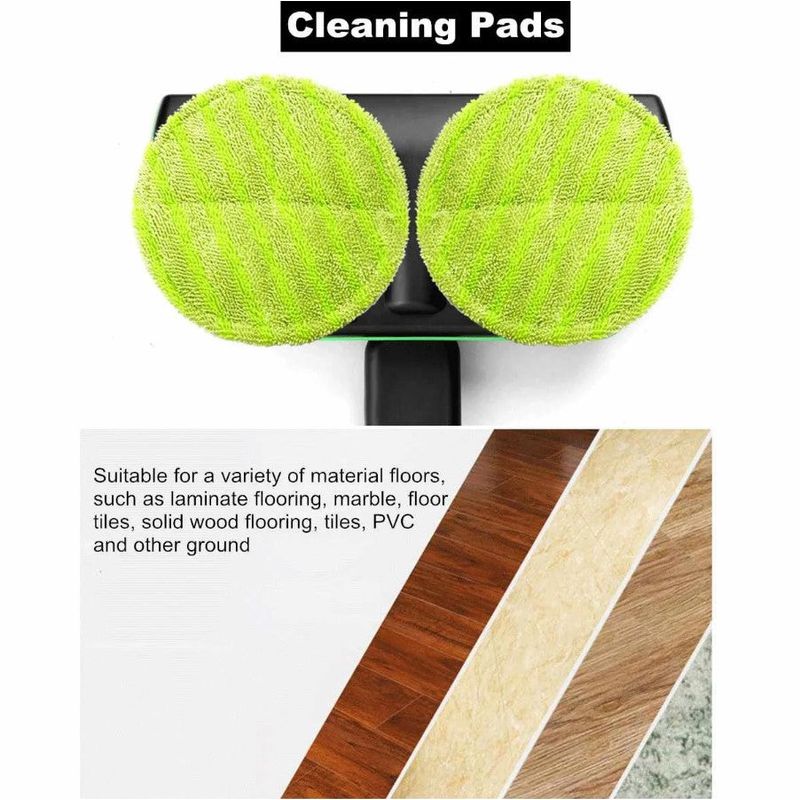 Market - Curatenie si intretinere casa - Produse menaj - Mopuri - Mop electric fara fir, cu 2 seturi de dischete din microfibra si maner telescopic 130cm, negru - Infinity.ro