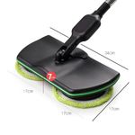 Market - Curatenie si intretinere casa - Produse menaj - Mopuri - Mop electric fara fir, cu 2 seturi de dischete din microfibra si maner telescopic 130cm, negru - Infinity.ro