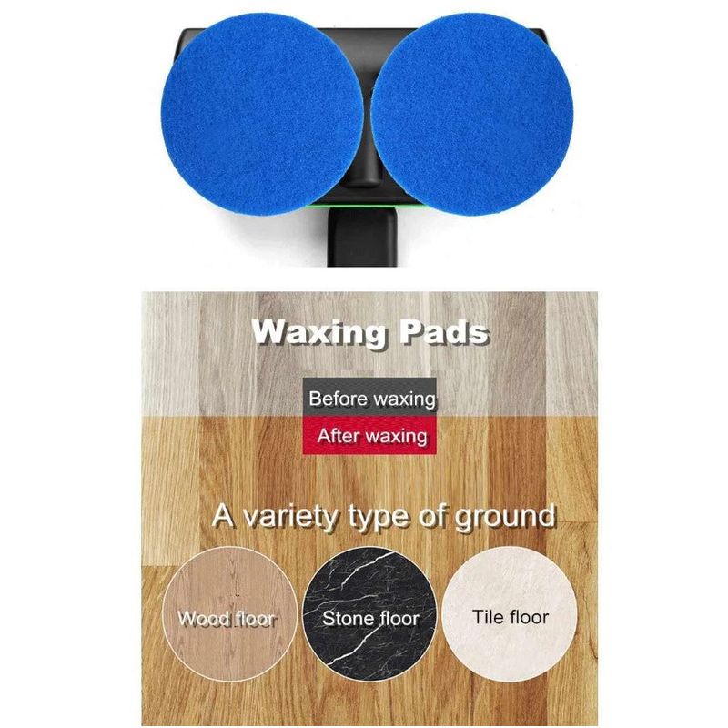 Market - Curatenie si intretinere casa - Produse menaj - Mopuri - Mop electric fara fir, cu 2 seturi de dischete din microfibra si maner telescopic 130cm, negru - Infinity.ro