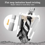 Market - Curatenie si intretinere casa - Produse menaj - Mopuri - Mop TWIST cu autostoarcere, cap flexibil cu rotire 360 grade, maner telescopic - Infinity.ro