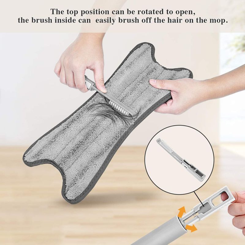 Market - Curatenie si intretinere casa - Produse menaj - Mopuri - Mop TWIST cu autostoarcere, cap flexibil cu rotire 360 grade, maner telescopic - Infinity.ro