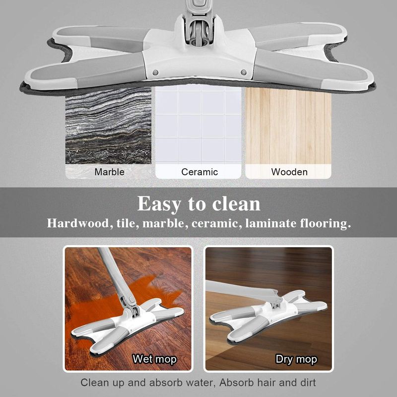 Market - Curatenie si intretinere casa - Produse menaj - Mopuri - Mop TWIST cu autostoarcere, cap flexibil cu rotire 360 grade, maner telescopic - Infinity.ro