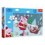 Jucarii, Copii si Bebe - Jucarii si jocuri - Jocuri si puzzle - Puzzle - Puzzle craciun trefl peppa pig, 100 piese, multicolor - Infinity.ro
