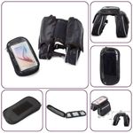 Sport si Outdoor - Ciclism - Accesorii pentru biciclete - Suporturi accesorii biciclete - Set 8 in 1 Pentru Biciclete, 1 Geanta cu 3 Compartimente, 1 Suport Flexibil pentru Telefon, 5 lumini Ambientale pentru Spite si - Infinity.ro