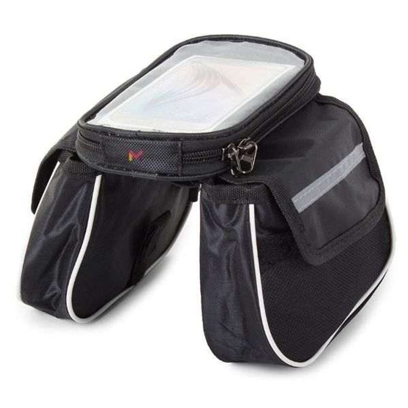 Sport si Outdoor - Ciclism - Accesorii pentru biciclete - Suporturi accesorii biciclete - Set 8 in 1 Pentru Biciclete, 1 Geanta cu 3 Compartimente, 1 Suport Flexibil pentru Telefon, 5 lumini Ambientale pentru Spite si - Infinity.ro