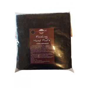 Laveta netesuta, inalt abraziva Negru, Finishing Hand Pad’s Hard Abrasive, finisare, 150x150 mm, set 4 buc, Woodworker
