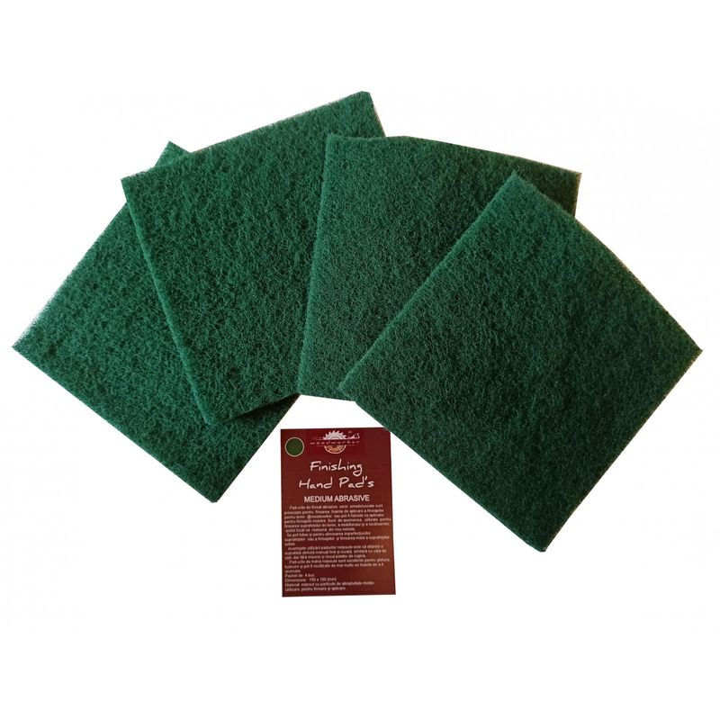 Casa si Gradina - Constructii - Materiale constructii - Solutii tratare suprafete - Kit intretinere mobilier lemn masiv, Prep’N Shine-Pure Teak Oil & Hand Pad’s Medium Abrasive Verde,  500 ml, - Infinity.ro