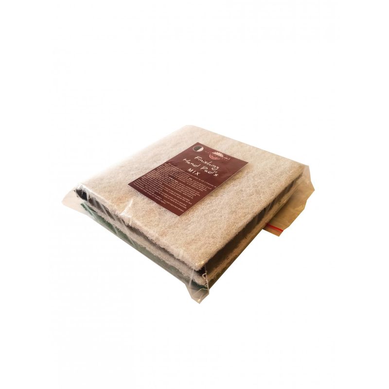 Casa si Gradina - Constructii - Materiale constructii - Solutii tratare suprafete - Kit intretinere mobilier lemn masiv, Prep’N Shine-Pure Teak Oil & Hand Pad’s Mix Abrasive, Alb, Negru, Verde, 500 ml - Infinity.ro