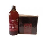 Casa si Gradina - Constructii - Materiale constructii - Solutii tratare suprafete - Kit intretinere mobilier lemn masiv, Prep’N Shine-Cutting Board Oil & Hand Pad’s Hard Abrasive, negru, 1000 ml - Infinity.ro