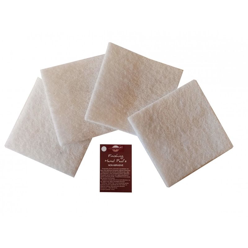 Casa si Gradina - Constructii - Materiale constructii - Solutii tratare suprafete - Kit intretinere mobilier lemn masiv, Prep’N Shine-Cutting Board Wax & Hand Pad’s Non Abrasive, alb, 100 ml, non toxic - Infinity.ro