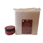 Casa si Gradina - Constructii - Materiale constructii - Solutii tratare suprafete - Kit intretinere mobilier lemn masiv, Prep’N Shine-Cutting Board Wax & Hand Pad’s Non Abrasive, alb, 100 ml, non toxic - Infinity.ro