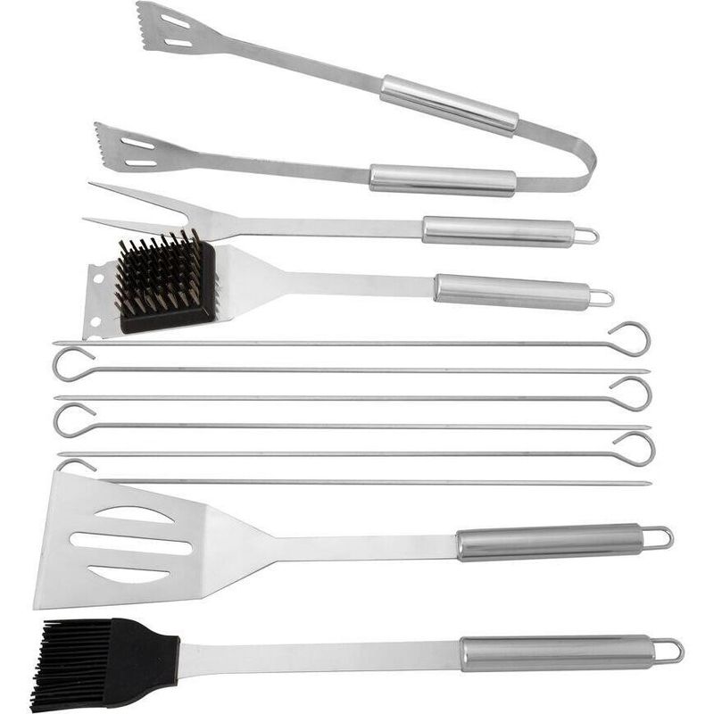 Casa si Gradina - Bucatarie si vesela - Ustensile bucatarie - Seturi ustensile de bucatarie - Ustensile pentru barbecue, grill, gratar, inox, cu geanta, set 12 piese, Strend Pro Grill - Infinity.ro