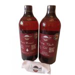 Casa si Gradina - Constructii - Materiale constructii - Solutii tratare suprafete - Pachet intretinere lemn masiv, Dual Pack, Pure Breed Oil, 1000 ml, Pure Teak Oil, bumbac, non toxic,mobilier, tocatoare - Infinity.ro