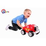 Jucarii, Copii si Bebe - Jucarii si jocuri - Jucarii de exterior - Masinute si vehicule pentru copii - Masinuta de jucarie pentru copii de 3 ani+, de pompieri SUV 4x4 cu roata de rezerva, Rosie - Infinity.ro