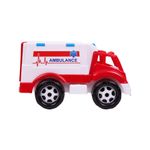 Jucarii, Copii si Bebe/Jucarii si jocuri/Jucarii de exterior/Masinute si vehicule pentru copii - Masinuta de jucarie pentru copii de 3 ani+, tip ambulanta pentru transport pacienti, Alb - Rosu - Infinity.ro