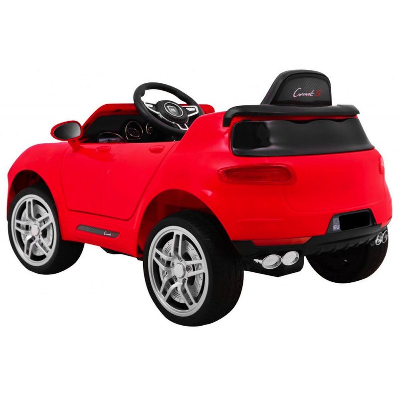 Jucarii, Copii si Bebe - Jucarii si jocuri - Jucarii de exterior - Masinute si vehicule pentru copii - Masinuta electrica pentru copii 3 ani+, Turbo S, cu faruri LED si comenzi pe volan si muzica, rosu - Infinity.ro