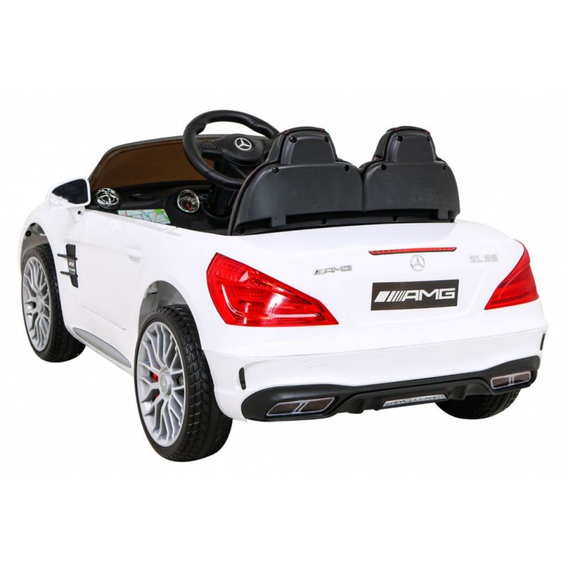 Jucarii, Copii si Bebe - Jucarii si jocuri - Jucarii de exterior - Masinute si vehicule pentru copii - Masinuta electrica pentru copii 3 ani+, Mercedes Benz AMG SL65S, alb - Infinity.ro