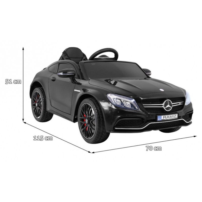Jucarii, Copii si Bebe - Jucarii si jocuri - Jucarii de exterior - Masinute si vehicule pentru copii - Masinuta electrica pentru copii 3 ani+, Mercedes Benz C63 AMG, negru - Infinity.ro