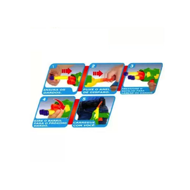 Jucarii, Copii si Bebe - Jucarii si jocuri - Jucarii & jocuri educative - Jocuri si jucarii educative - Pistol de jucarie pentru copii 5 ani+, Buzz Bee toys - Infinity.ro