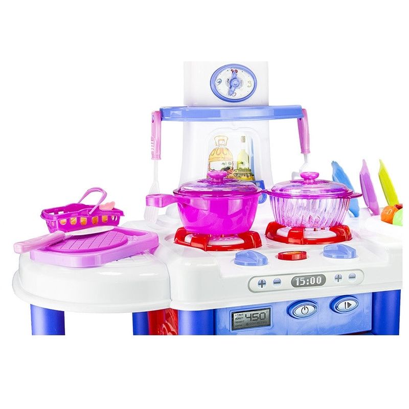 Jucarii, Copii si Bebe - Jucarii si jocuri - Jucarii de rol - Bucatarii copii - Bucatarie de jucarie, Little Chef cu 48 de accesorii, multicolora - Infinity.ro