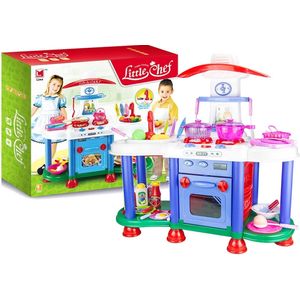 Bucatarie de jucarie, Little Chef cu 48 de accesorii, multicolora