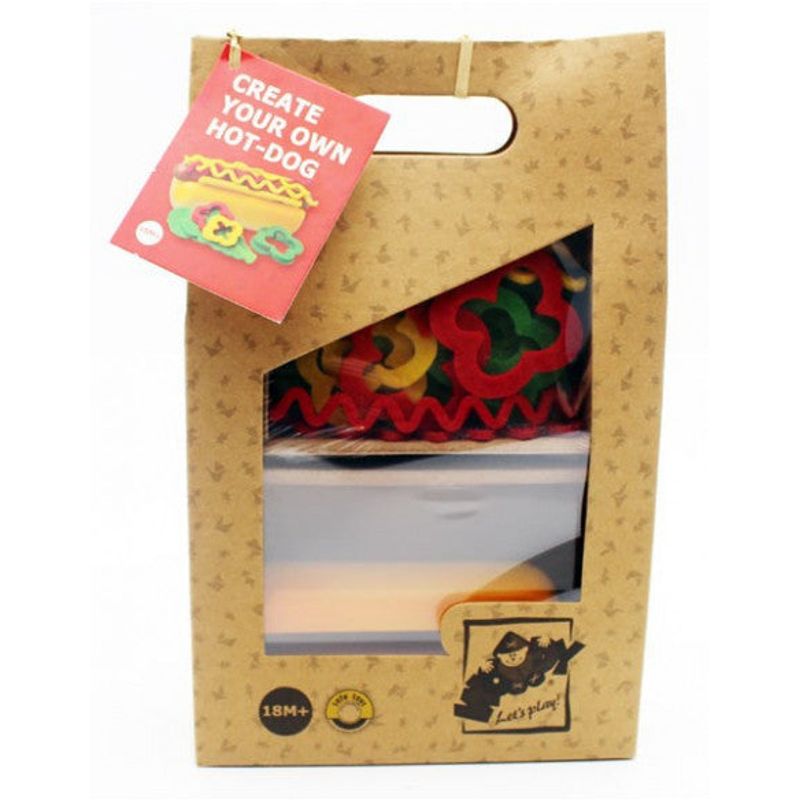 Jucarii, Copii si Bebe - Jucarii si jocuri - Jucarii & jocuri educative - Jocuri si jucarii educative - Joc de preparat Hotdog din lemn cu accesorii incluse - Infinity.ro