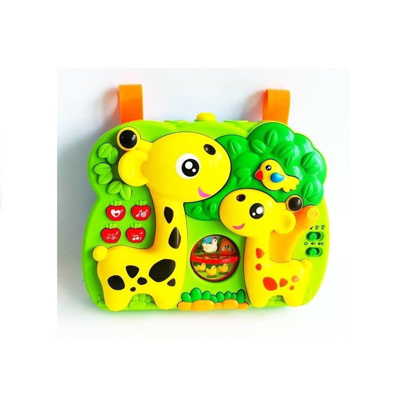 Jucarii, Copii si Bebe - Jucarii si jocuri - Jucarii & jocuri educative - Jocuri si jucarii educative - Jucarie cu efecte sonore si proiector pentru bebe, in forma de girafa - Infinity.ro