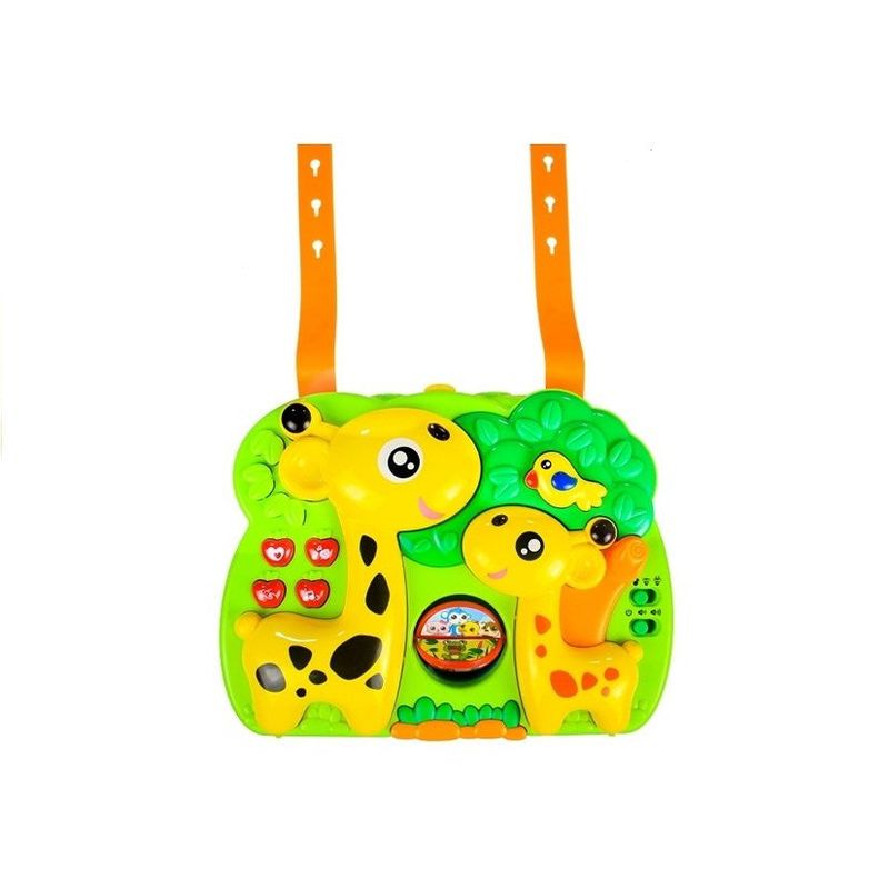 Jucarii, Copii si Bebe - Jucarii si jocuri - Jucarii & jocuri educative - Jocuri si jucarii educative - Jucarie cu efecte sonore si proiector pentru bebe, in forma de girafa - Infinity.ro