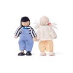 Jucarii, Copii si Bebe/Jucarii si jocuri/Jucarii & jocuri educative/Jocuri si jucarii educative - Casuta moderna pentru papusi Divendi din lemn, jucarie pentru copii, stil nordic, de culoare rosie - Infinity.ro