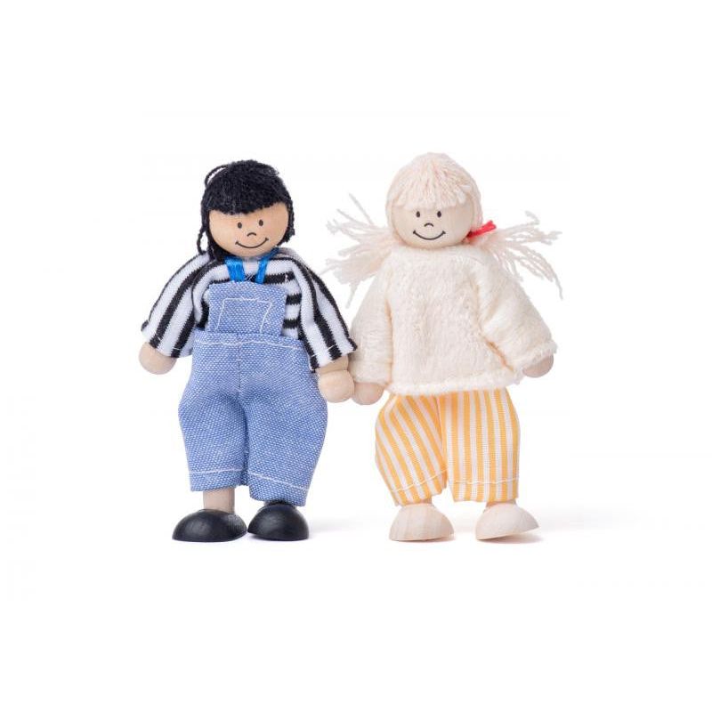 Jucarii, Copii si Bebe/Jucarii si jocuri/Jucarii & jocuri educative/Jocuri si jucarii educative - Casuta moderna pentru papusi Divendi din lemn, jucarie pentru copii, stil nordic, de culoare rosie - Infinity.ro