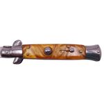 Sport si Outdoor - Camping - Cutite, bricege si accesorii - Cutite si bricege - Pachet doua bricege automate, lama stiletto, 23 cm, albastru/maro - Infinity.ro